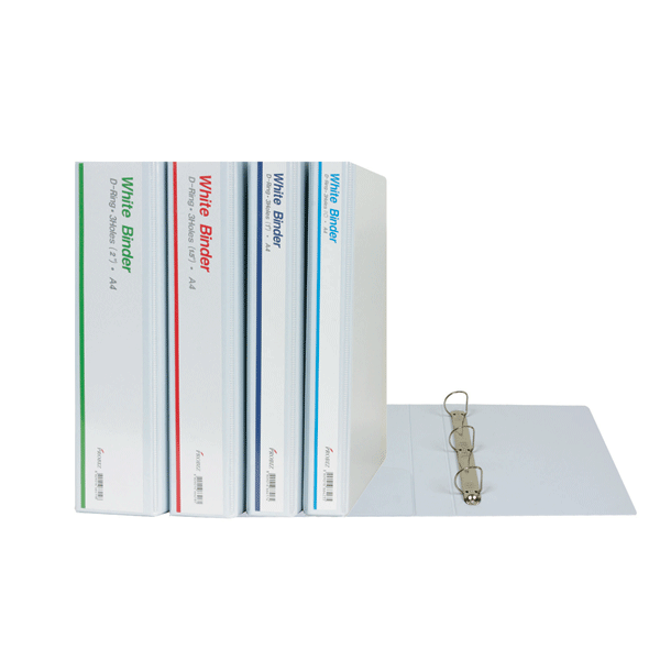 고주파 A4 D링 3공 바인더 2인치(7cm) 백색