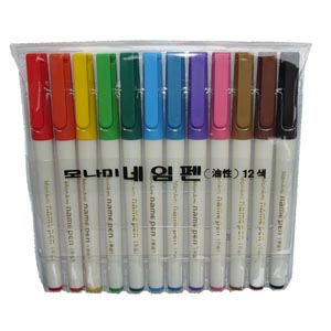 12색 네임펜