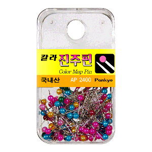 2400 칼라진주핀