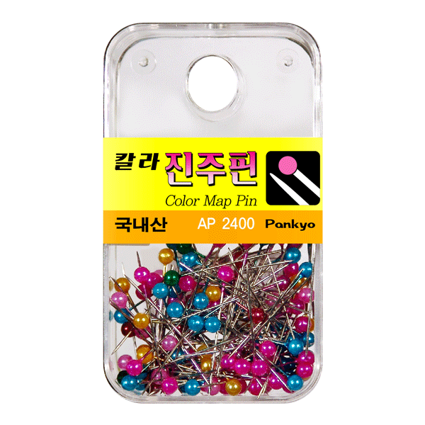 2400 칼라진주핀