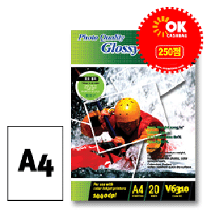 광택(Glossy)포토용지(20매) V6310