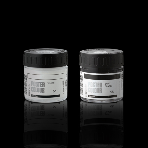 신한 전문가용 포스터칼라 100ml(흰색/검정)